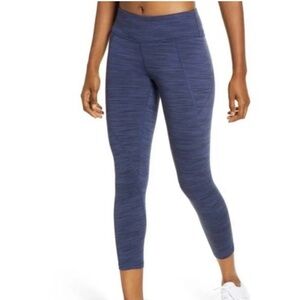 PATAGONIA WOMEN'S  M CENTERED CROP LEGGINGS DOLOMITE BLUE SPACE DYED